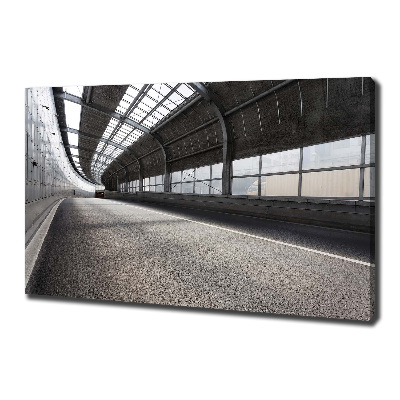 Quadro su tela Strada nel tunnel