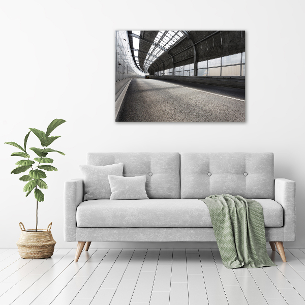 Quadro su tela Strada nel tunnel