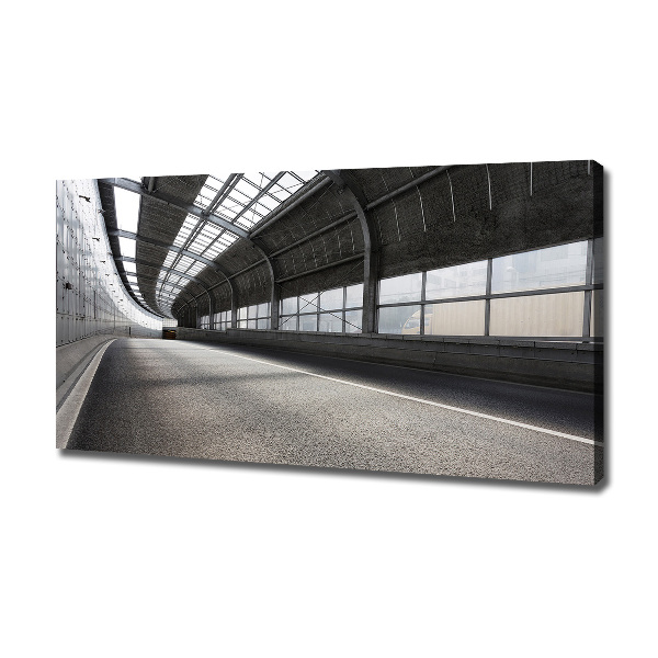 Quadro su tela Strada nel tunnel