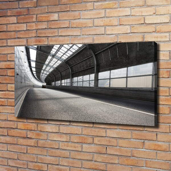 Quadro su tela Strada nel tunnel