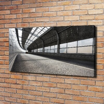 Quadro su tela Strada nel tunnel