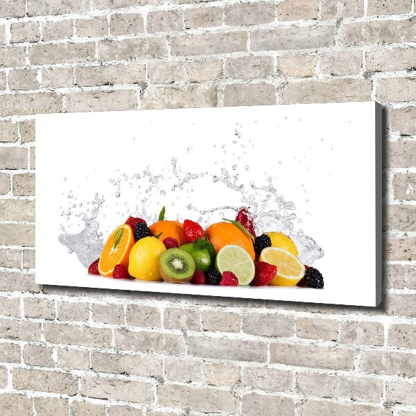 Foto quadro su tela Frutta e acqua