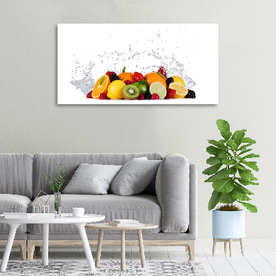 Foto quadro su tela Frutta e acqua