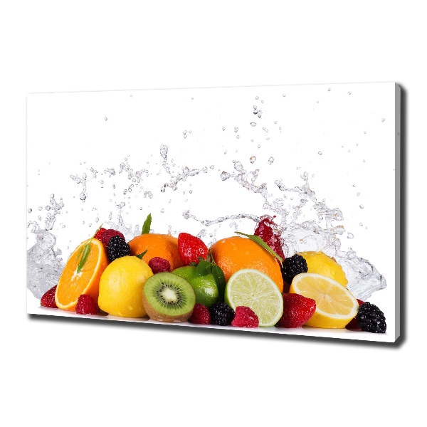 Foto quadro su tela Frutta e acqua