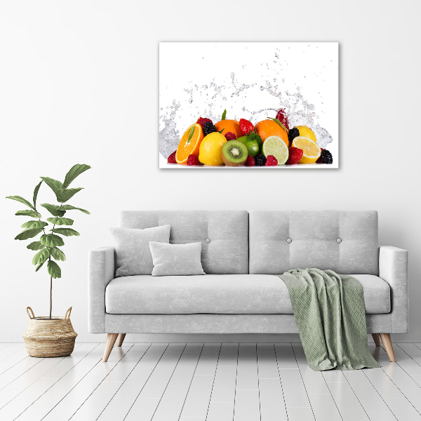 Foto quadro su tela Frutta e acqua