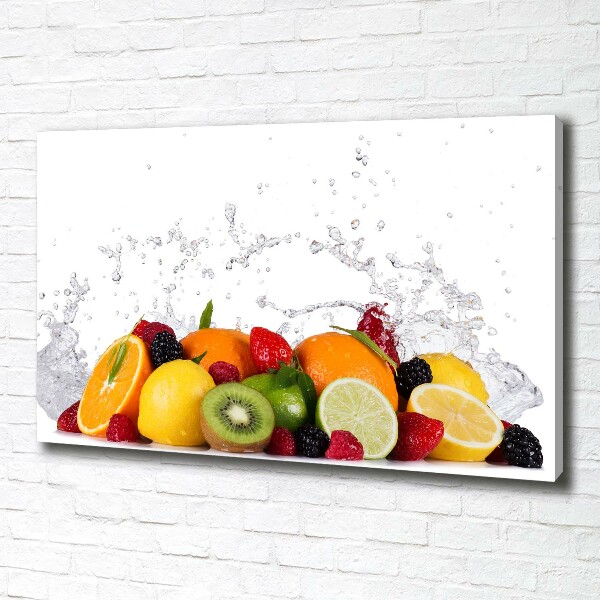 Foto quadro su tela Frutta e acqua
