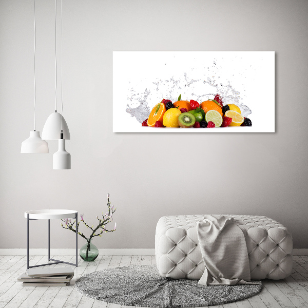 Foto quadro su tela Frutta e acqua