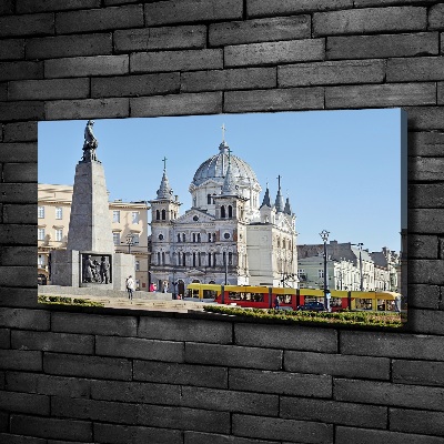Quadro su tela Piazza della Libertà Łódź