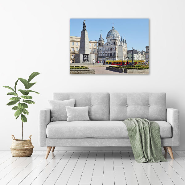 Quadro su tela Piazza della Libertà Łódź
