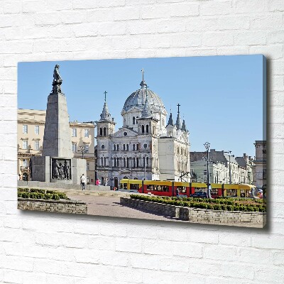 Quadro su tela Piazza della Libertà Łódź