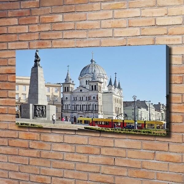 Quadro su tela Piazza della Libertà Łódź