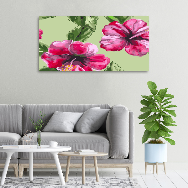 Quadro stampa su tela Fiori hawaiani