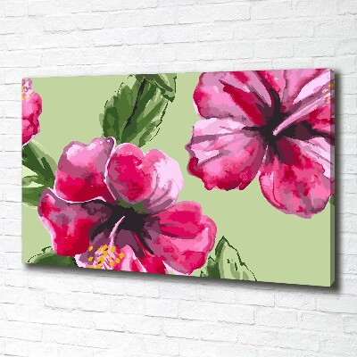 Quadro stampa su tela Fiori hawaiani
