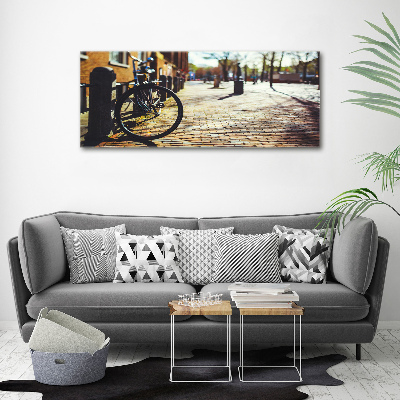 Quadro su tela Andare in bicicletta ad Amsterdam