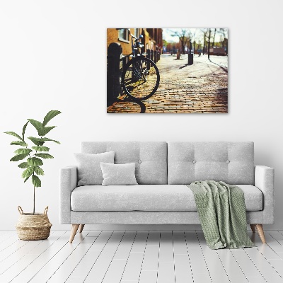 Quadro su tela Andare in bicicletta ad Amsterdam