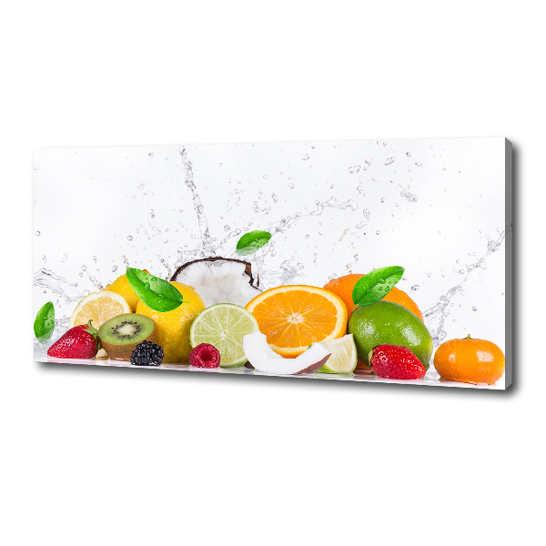 Foto quadro su tela Frutta e acqua