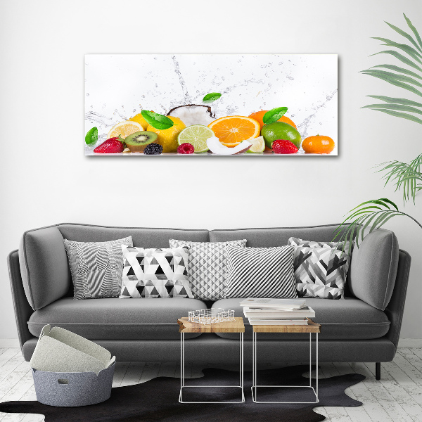 Foto quadro su tela Frutta e acqua