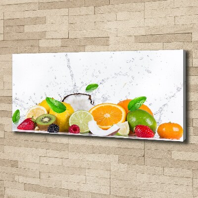 Foto quadro su tela Frutta e acqua