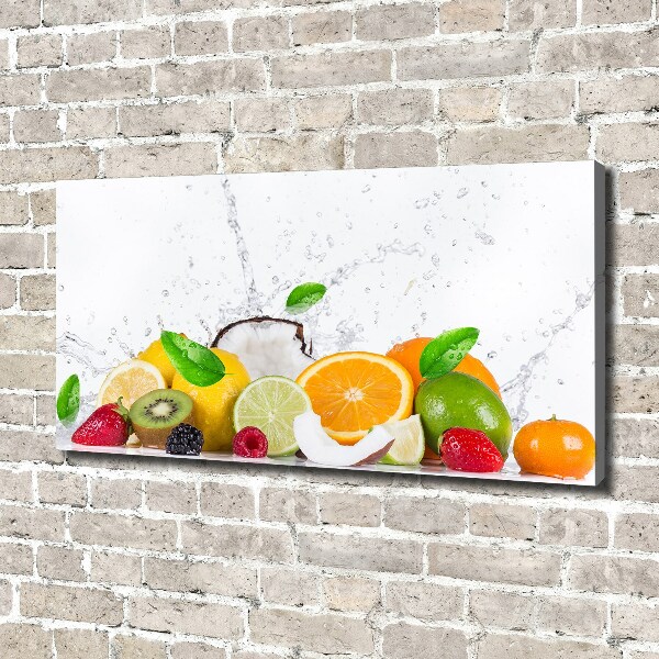 Foto quadro su tela Frutta e acqua