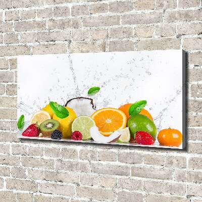 Foto quadro su tela Frutta e acqua