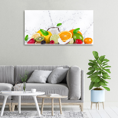 Foto quadro su tela Frutta e acqua