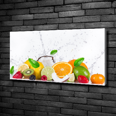 Foto quadro su tela Frutta e acqua