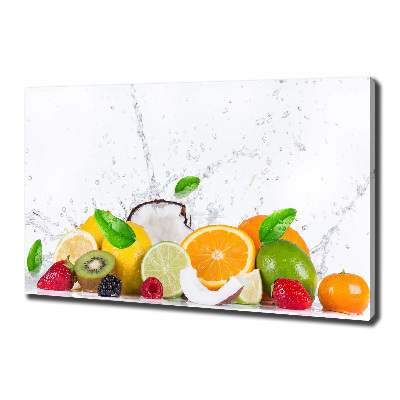 Foto quadro su tela Frutta e acqua