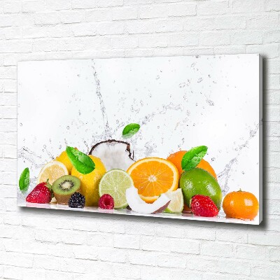 Foto quadro su tela Frutta e acqua