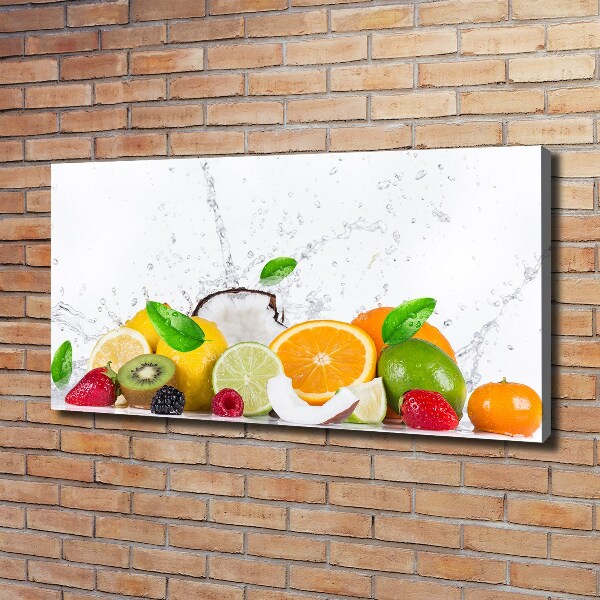 Foto quadro su tela Frutta e acqua