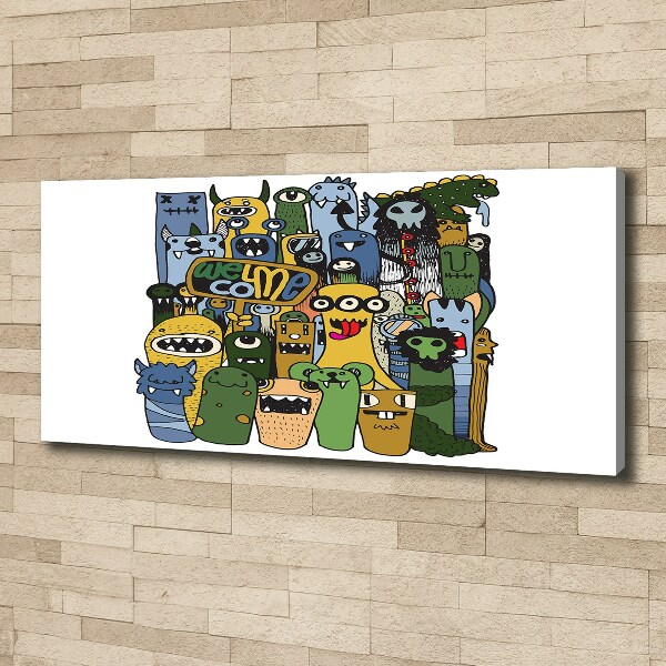 Foto quadro su tela Mostri pazzi