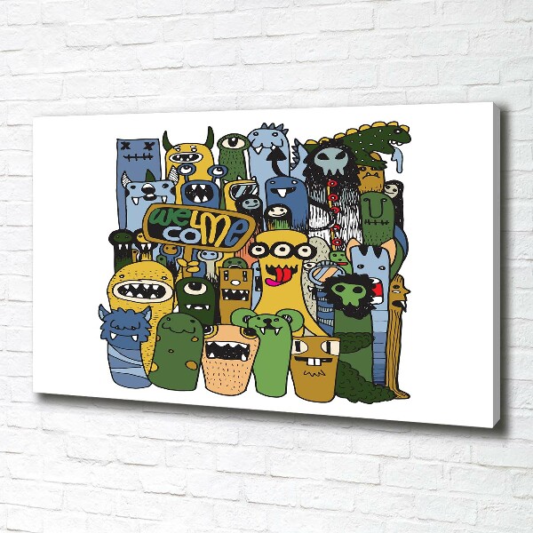 Foto quadro su tela Mostri pazzi