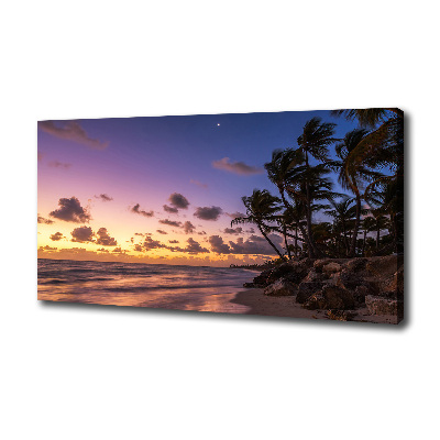 Foto quadro su tela Tramonto sulla spiaggia