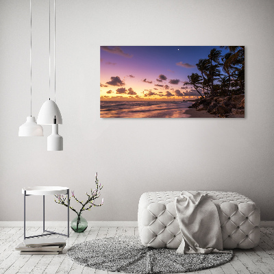 Foto quadro su tela Tramonto sulla spiaggia