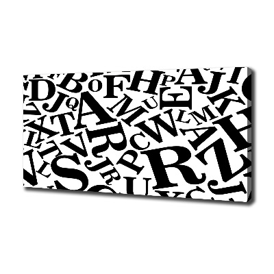 Quadro su tela Alfabeto