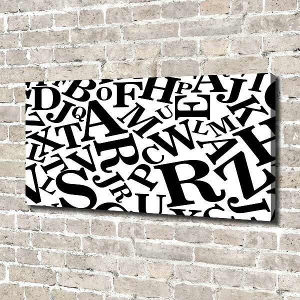 Quadro su tela Alfabeto