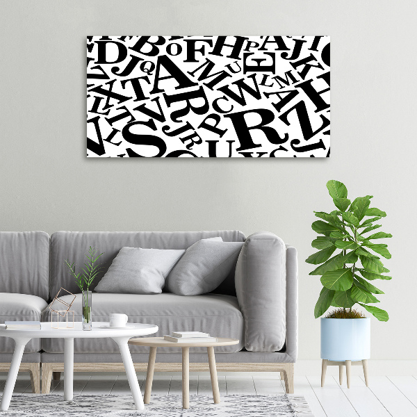 Quadro su tela Alfabeto