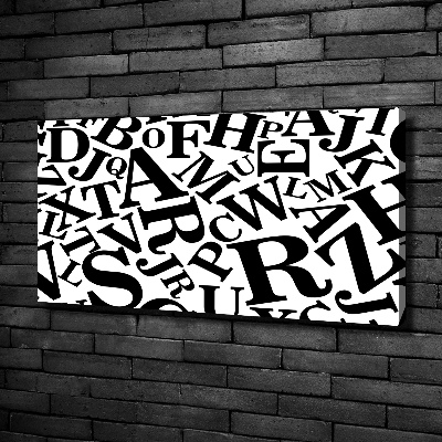 Quadro su tela Alfabeto