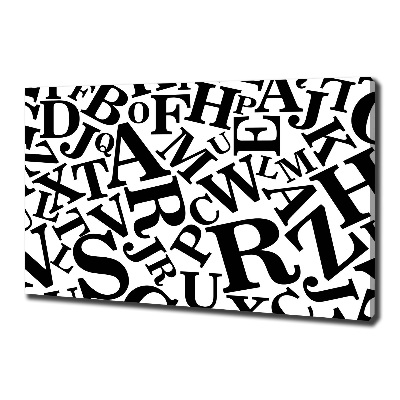Quadro su tela Alfabeto