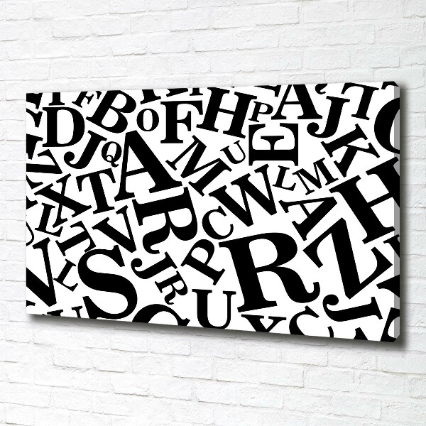 Quadro su tela Alfabeto