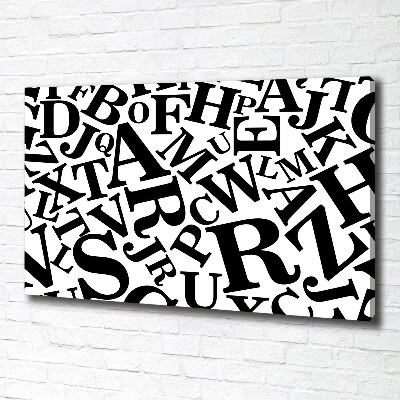 Quadro su tela Alfabeto