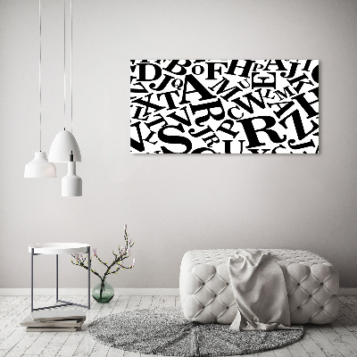 Quadro su tela Alfabeto