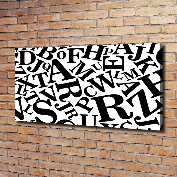 Quadro su tela Alfabeto