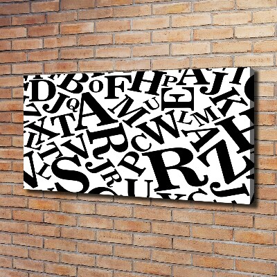 Quadro su tela Alfabeto