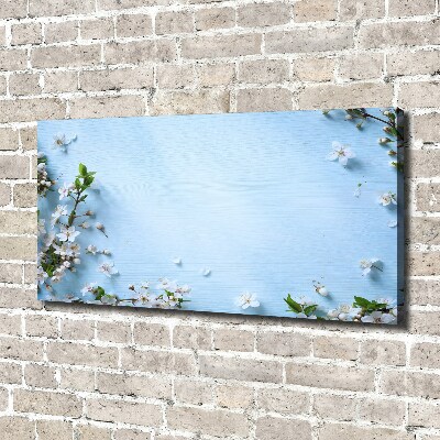 Quadro stampa su tela Sfondo con fiori di ciliegio
