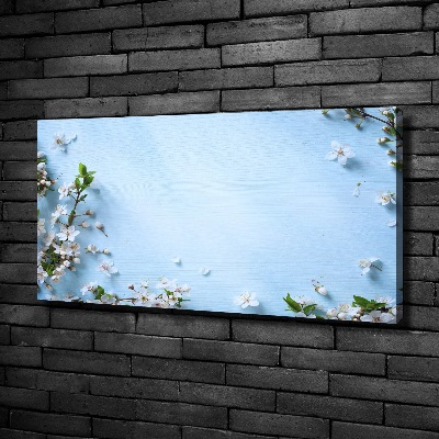 Quadro stampa su tela Sfondo con fiori di ciliegio