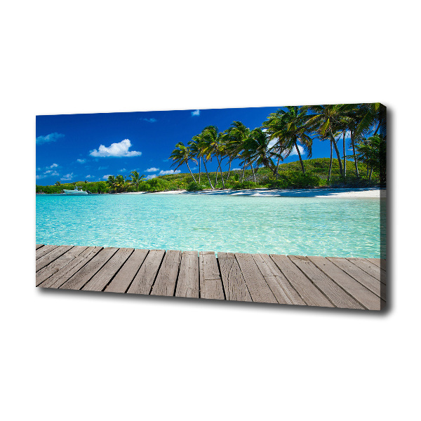 Foto quadro su tela Spiaggia tropicale