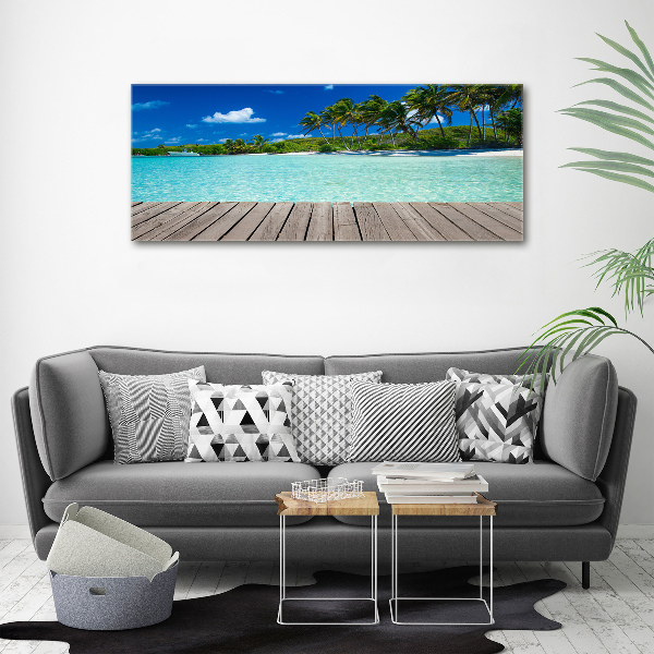 Foto quadro su tela Spiaggia tropicale