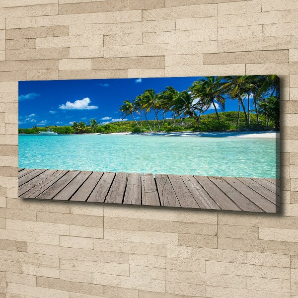 Foto quadro su tela Spiaggia tropicale