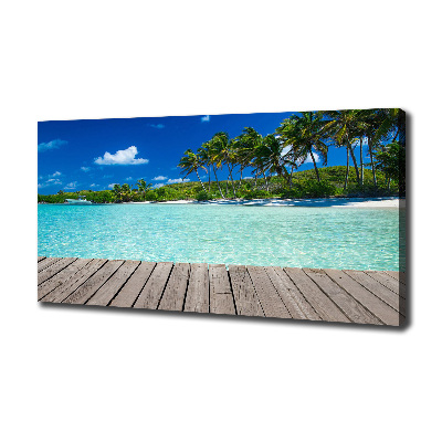 Foto quadro su tela Spiaggia tropicale