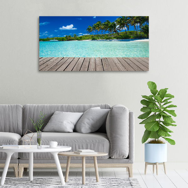 Foto quadro su tela Spiaggia tropicale